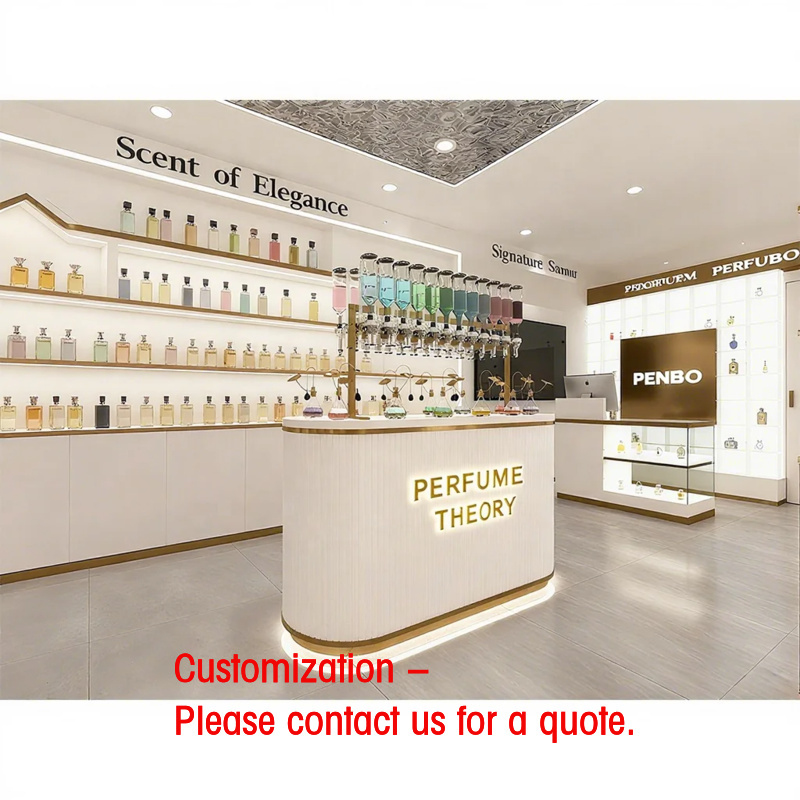 Perfume In Fragrance Shop - Витрина для парфюмерии с подсветкой, мебель